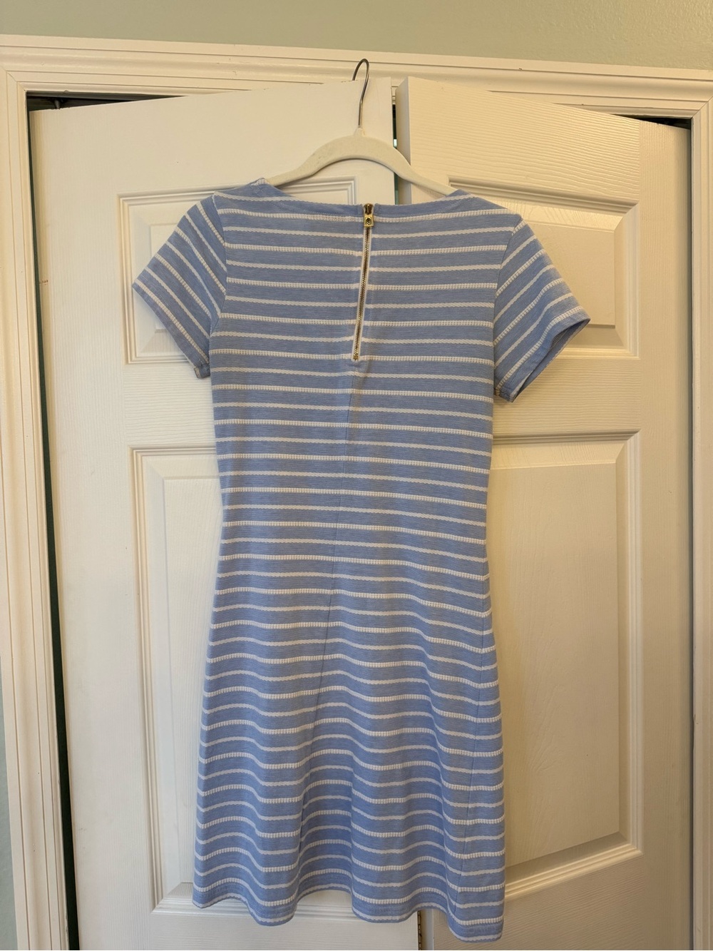 Sail to sable blue dress with white stripes size small - Picture 4 of 6